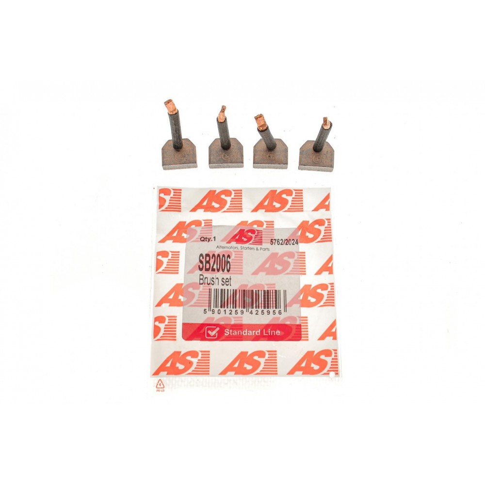 Щітки стартера Nissan Pick Up 2.5/2.7D 86-05/Terrano 2.7 TD 89-07