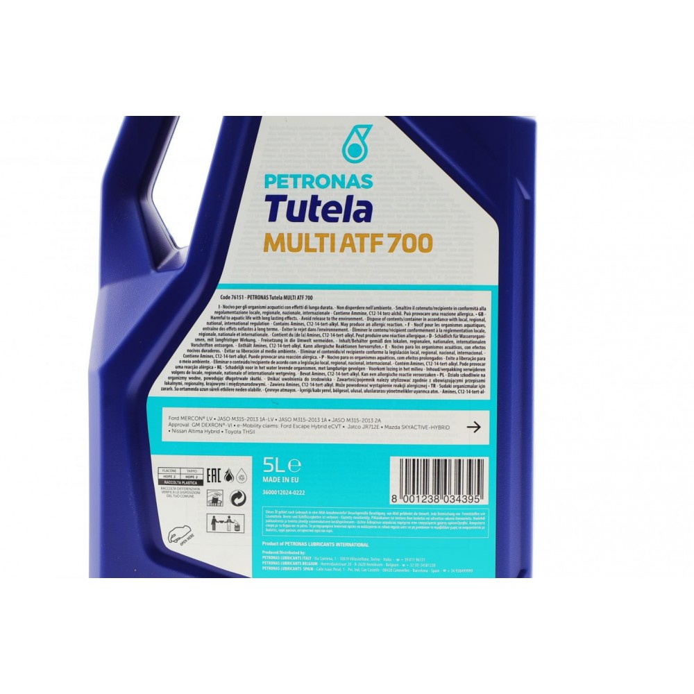 Олива TUTELA MULTI ATF 700 (5L) (DEXRON VI/ Ford MERCON LV/PSA B71 2340)