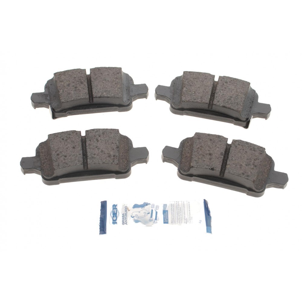 182257-208 ICER Комплект гальмівних колодок дисковий гальм