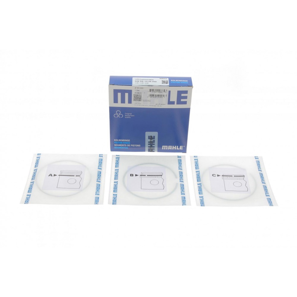 028 RS 10125 0N0 MAHLE Комплект поршневих кілець