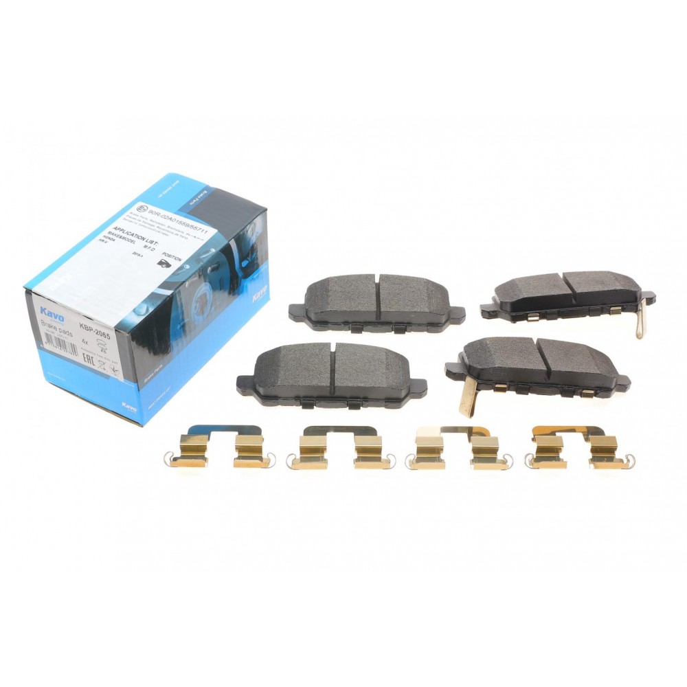 KBP-2065 KAVO PARTS Комплект гальмівних колодок дисковий гальм