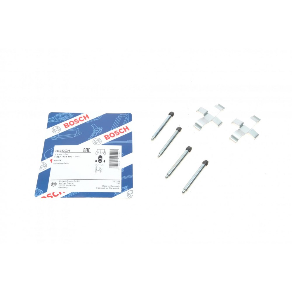 1 987 474 100 BOSCH Комплектуючі колодки дискового гальма