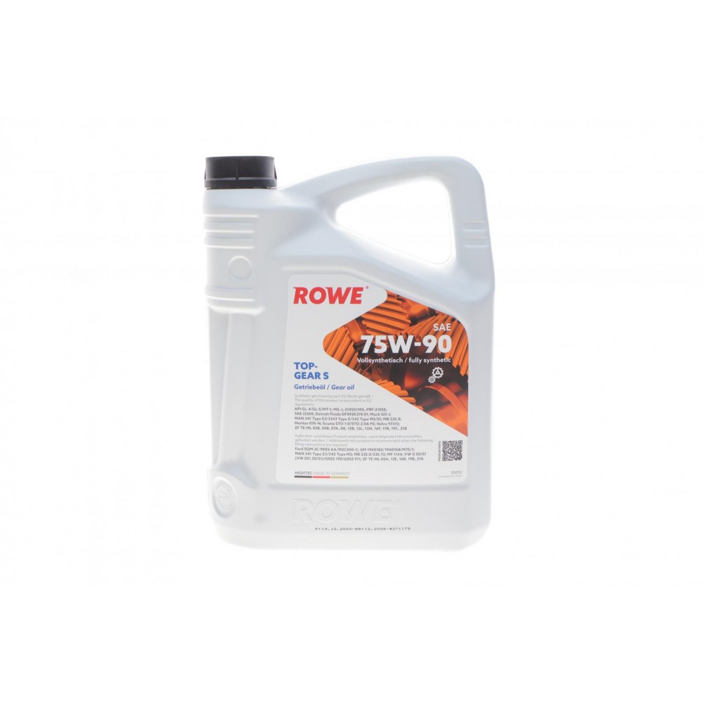 Олива 75W90 HIGHTEC TOPGEAR S (5L) (API GL-4/GL-5/MT-1) (світло-коричневий)