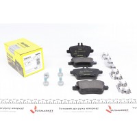 2484801 TEXTAR Комплект гальмівних колодок дисковий гальм