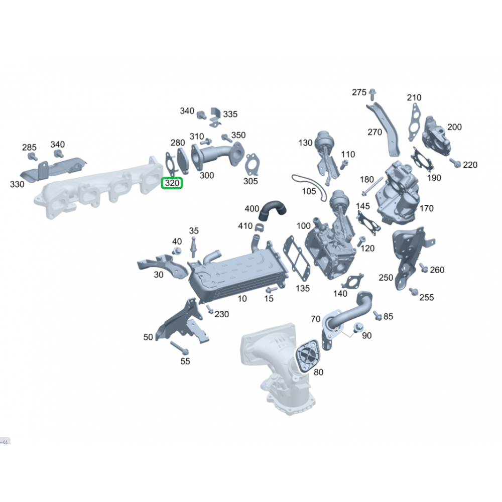 Прокладка клапана EGR MB Sprinter 2.2CDI OM651 (к випускному колектору)