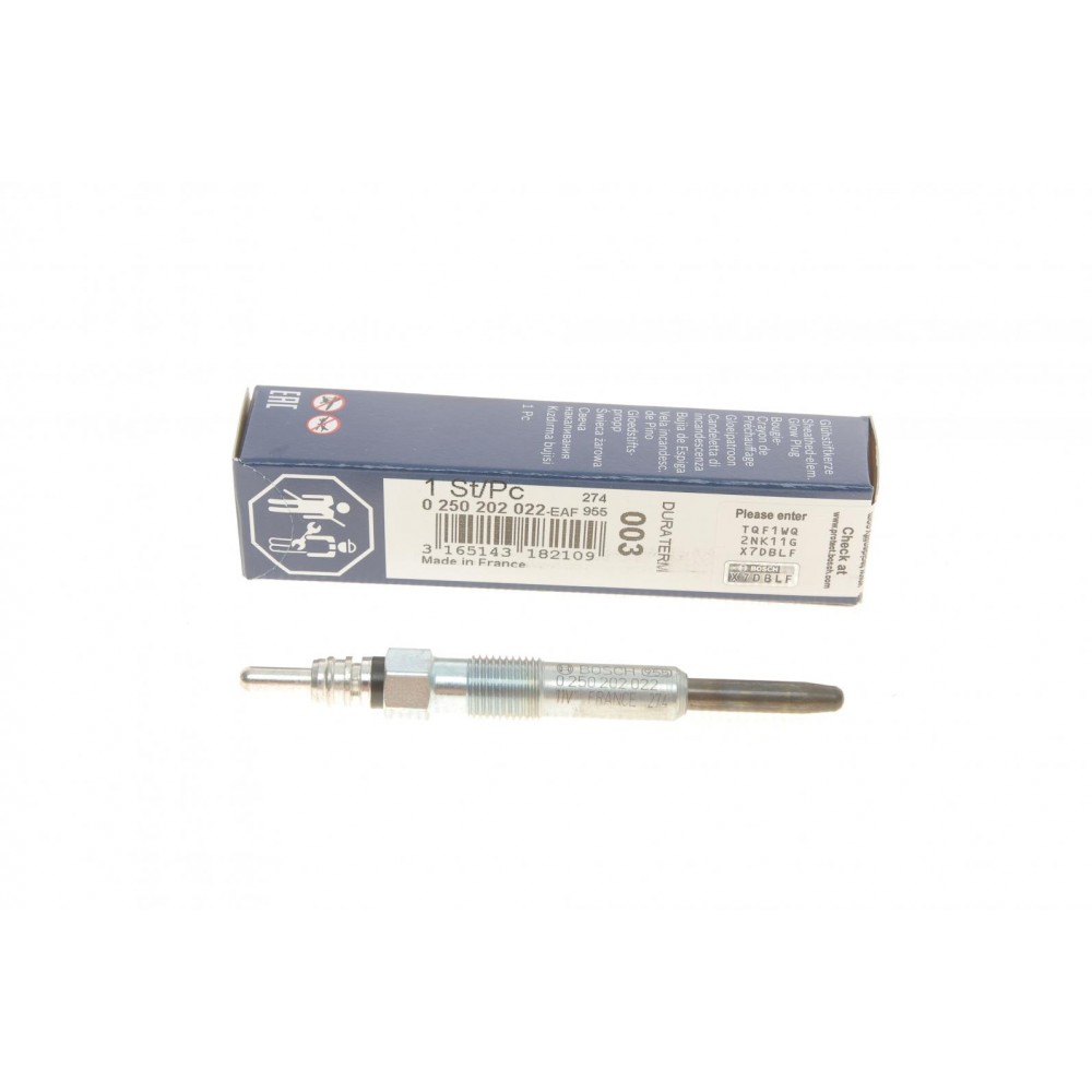 0 250 202 022 BOSCH Свічка розжарювання