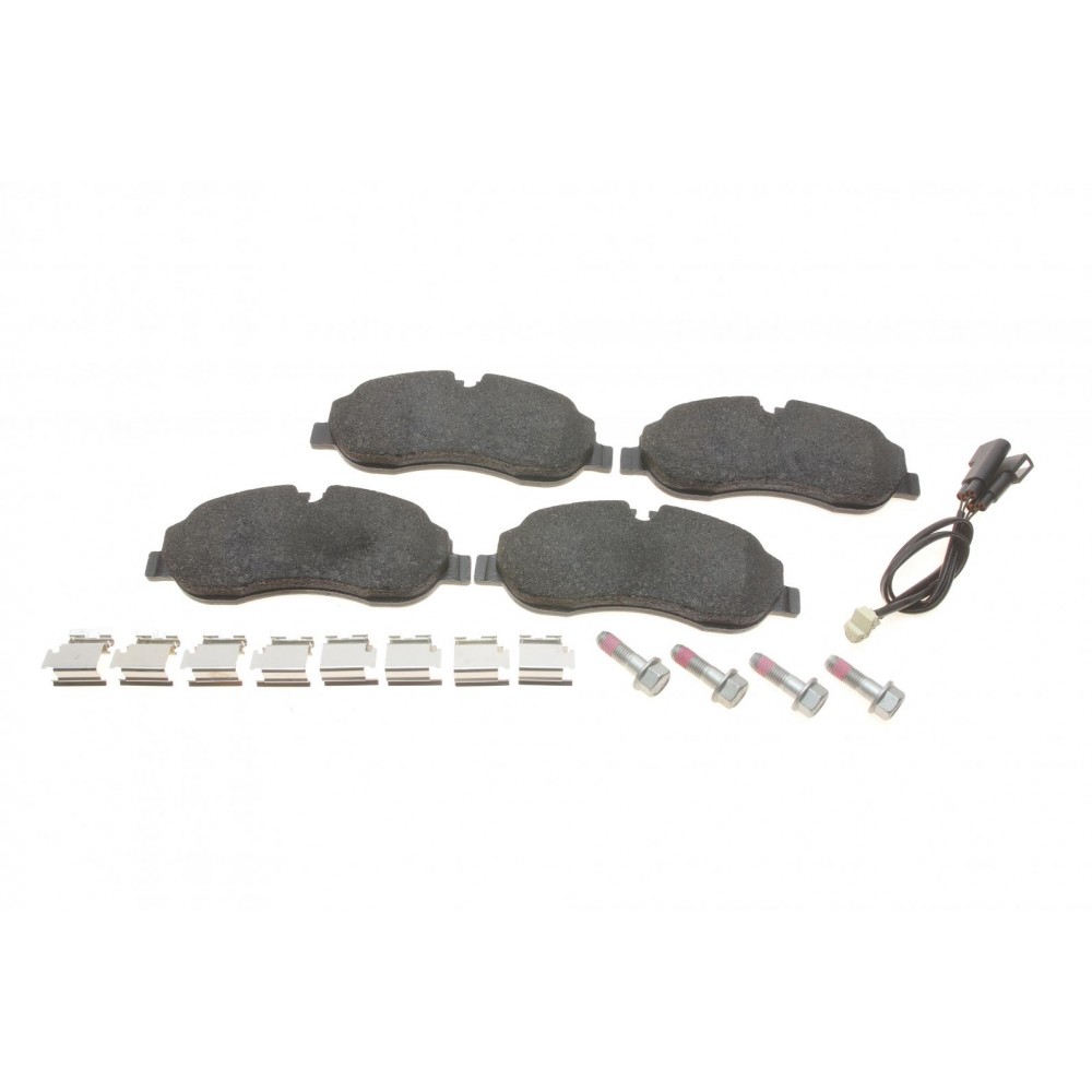 Колодки гальмівні (передні) Ford Transit 2.0/2.2 TDCi 13- (Bosch) Q+ (спарка) (з датчиком)