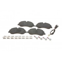 Колодки гальмівні (передні) Ford Transit 2.0/2.2 TDCi 13- (Bosch) Q+ (спарка) (з датчиком)