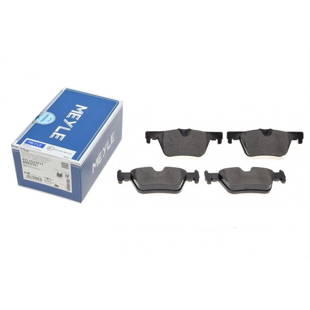 025 253 0717 MEYLE Комплект гальмівних колодок дисковий гальм