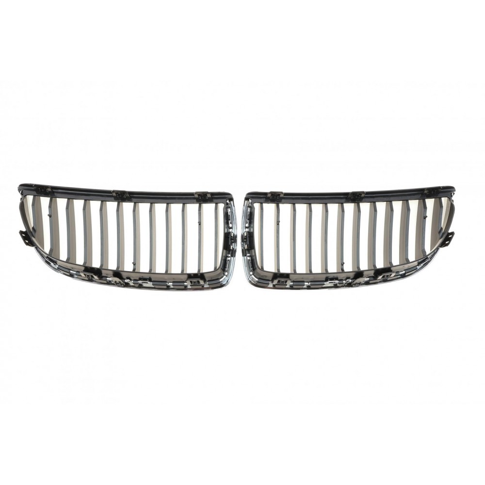 Решітка радіатора BMW 3 (E90) 04-08 (чорний хром) (к-кт)