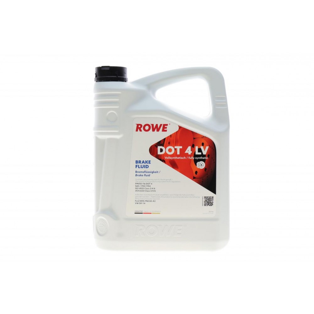 Рідина гальмівна HIGHTEC BRAKE FLUID DOT 4 LV (5L) (ABS/ESP)