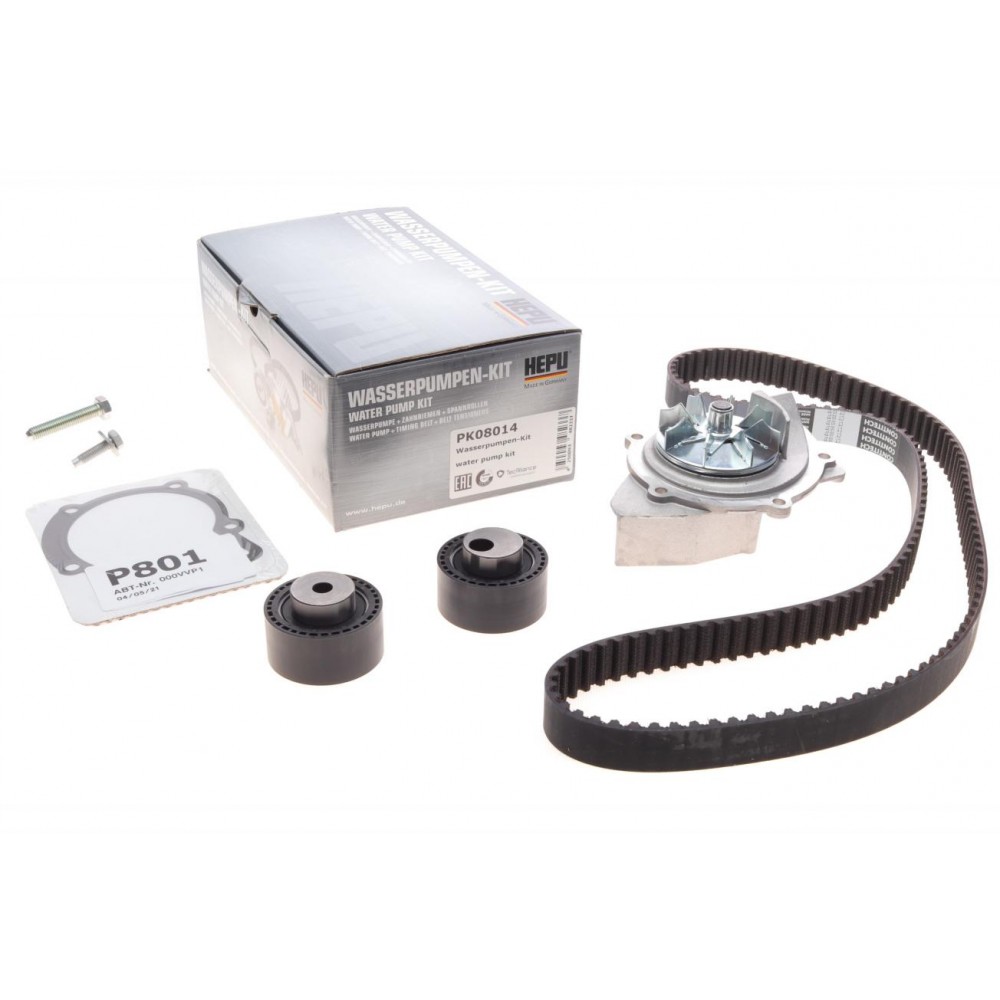 PK08014 HEPU Водяний насос комплект зубчастого ременя