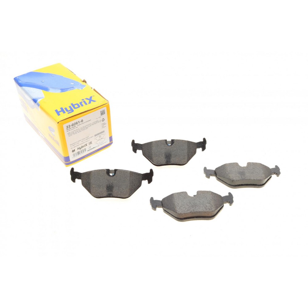 22-0261-0 METELLI Комплект гальмівних колодок дисковий гальм