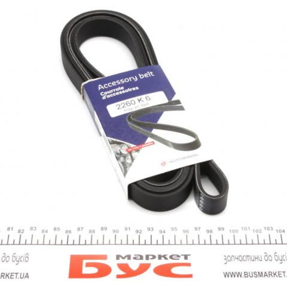 Ремінь ручейковий6PK2260 HUTCHINSON 2260K6