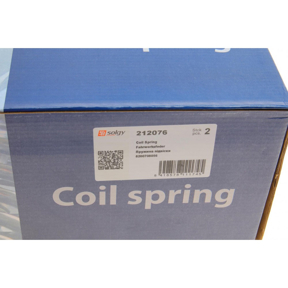 Пружина (передня) Dacia Logan 1.6 16V 10- (седан)/Sandero 1.2 16V/1.4/1.6 16V 08- (нах.зад.частина)