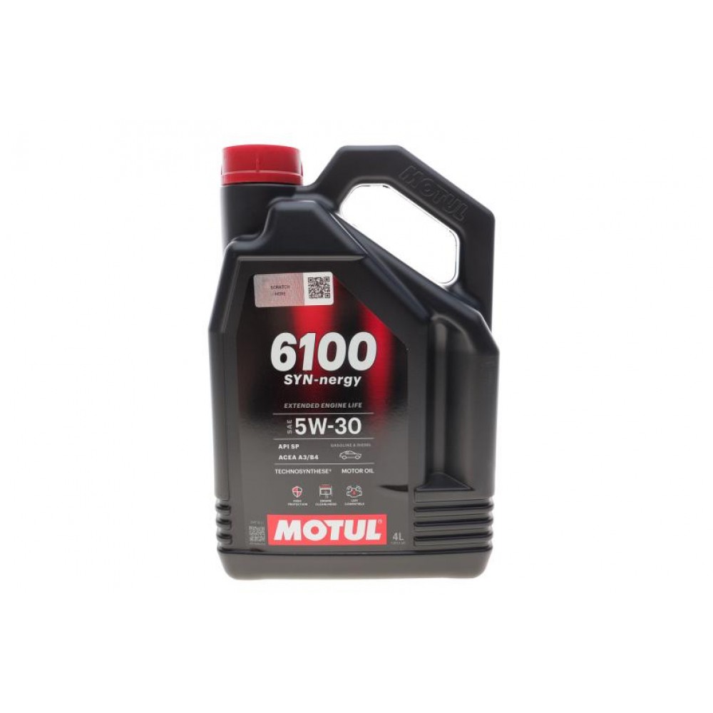 Олива моторне синтетичне MOTUL 6100 Syn-nergy SAE 5W30 4л (838450)