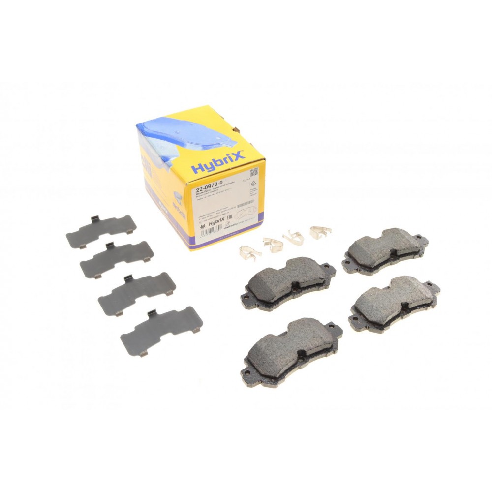 22-0970-0 METELLI Комплект гальмівних колодок дисковий гальм