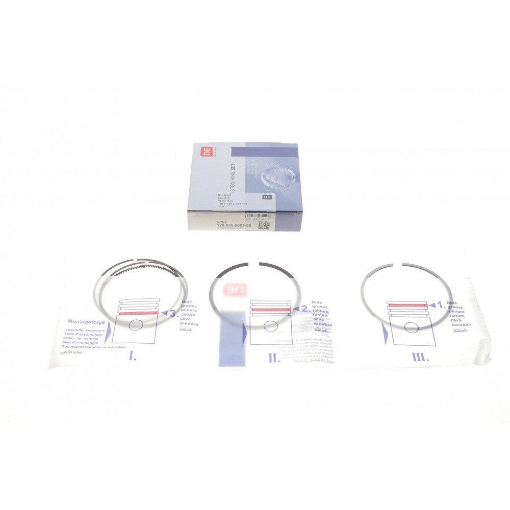 Кільця поршневі Opel Astra H 1.6 07-10 (79.00mm/STD) (1.2-1.2-2)