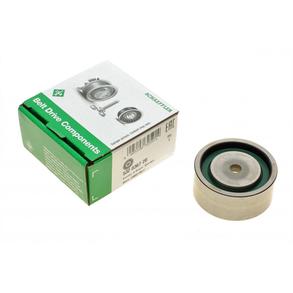 532 0367 20 INA Паразитный / ведущий ролик, Поліклиновий ремінь