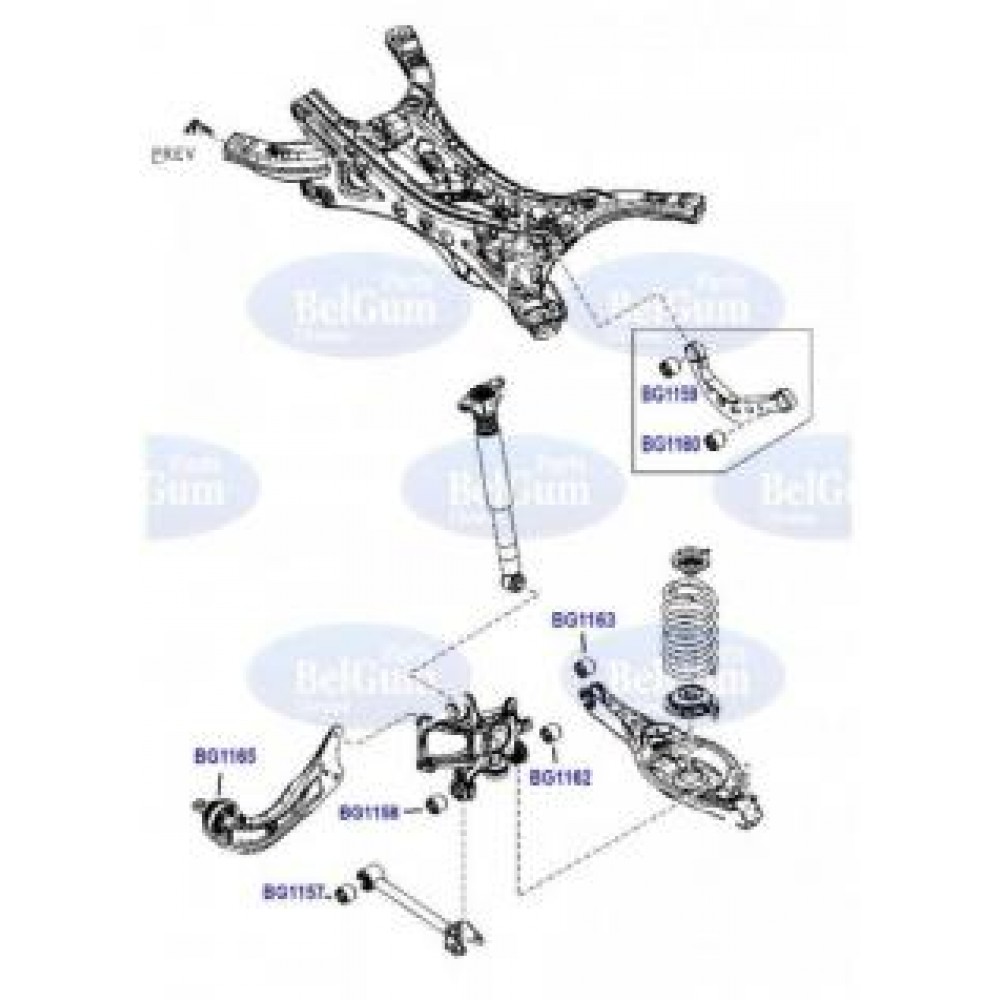 Сайлентблок цапфи (задньої) Mazda 3/6/CX-5 11-