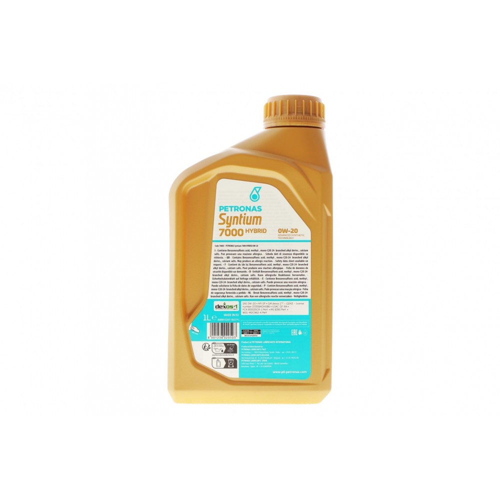 Олива 0W20 SYNTIUM 7000 HYBRID (1L) (API SP/ILSAC GF-6A) (GM dexos1 Gen 3/Ford WSS-M2C962-A1)