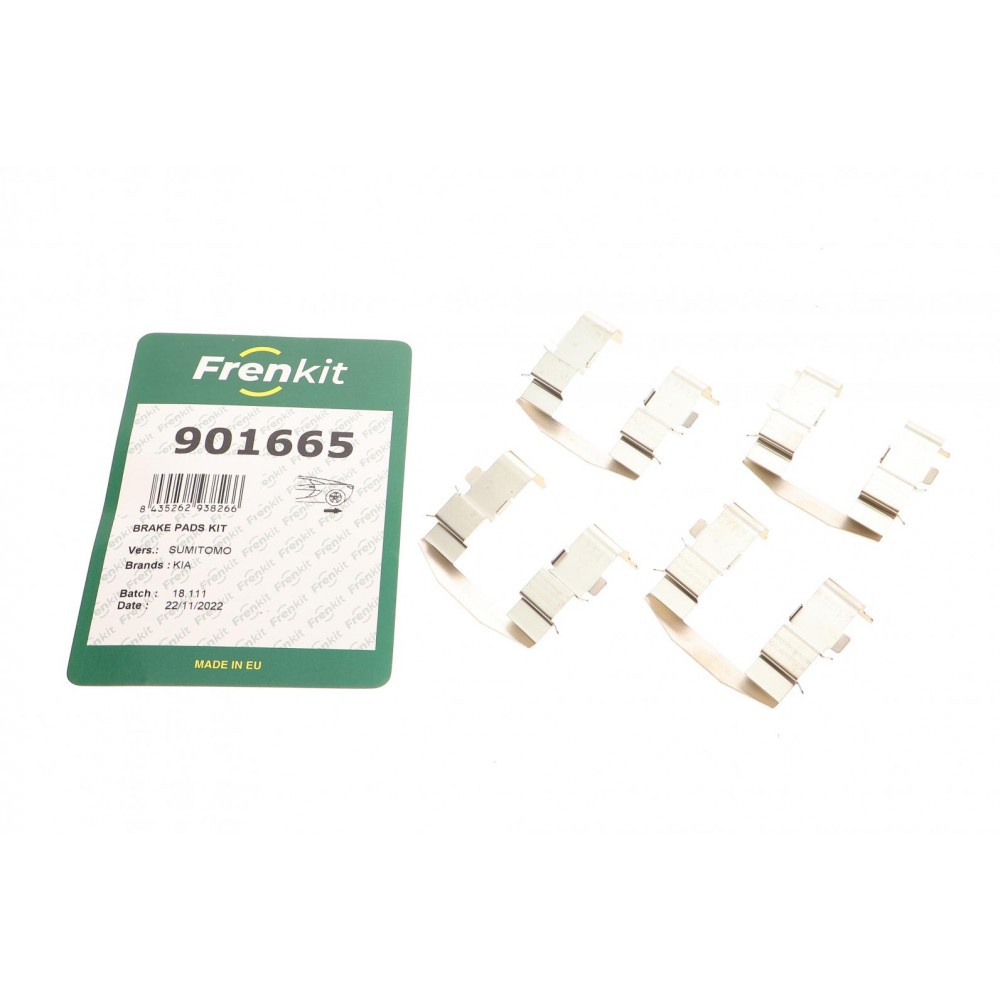 901665 FRENKIT Комплектуючі колодки дискового гальма