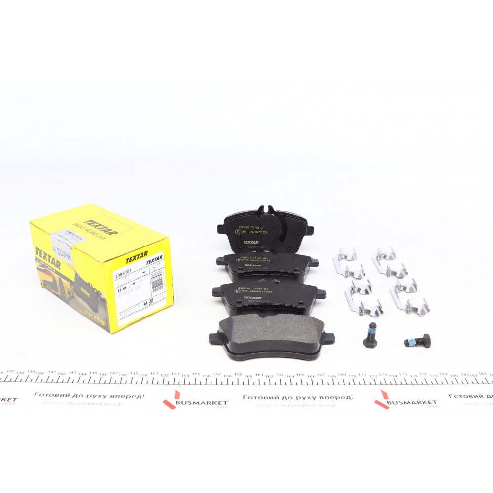 2388101 TEXTAR Комплект гальмівних колодок дисковий гальм