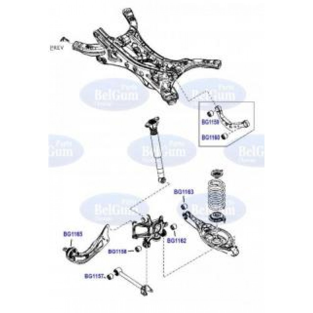 Сайлентблок тяги (задня) Mazda 3/6/CX-5 12-