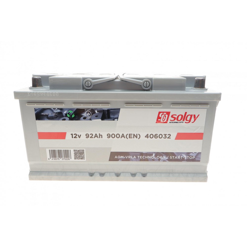 Акумуляторна батарея 92Ah/900A (353x175x190/+R/B13) (Start-Stop AGM)