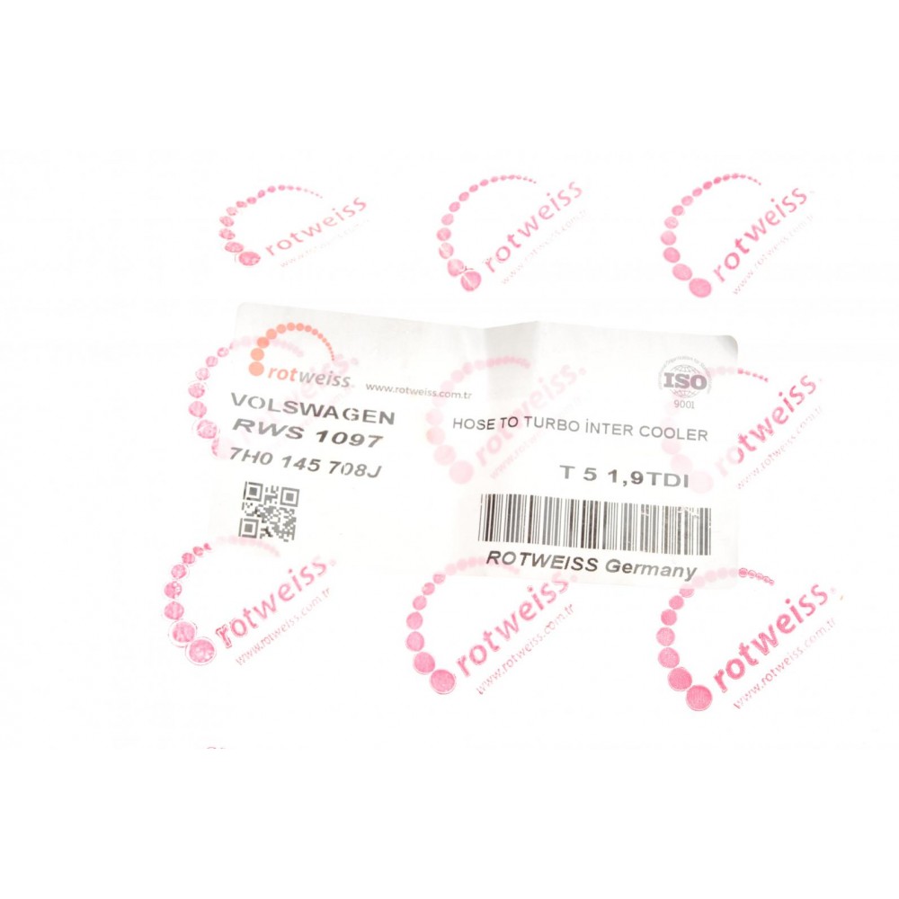 Патрубок інтеркулера VW T5 2.5TDI (BNZ/BPC) 03-10