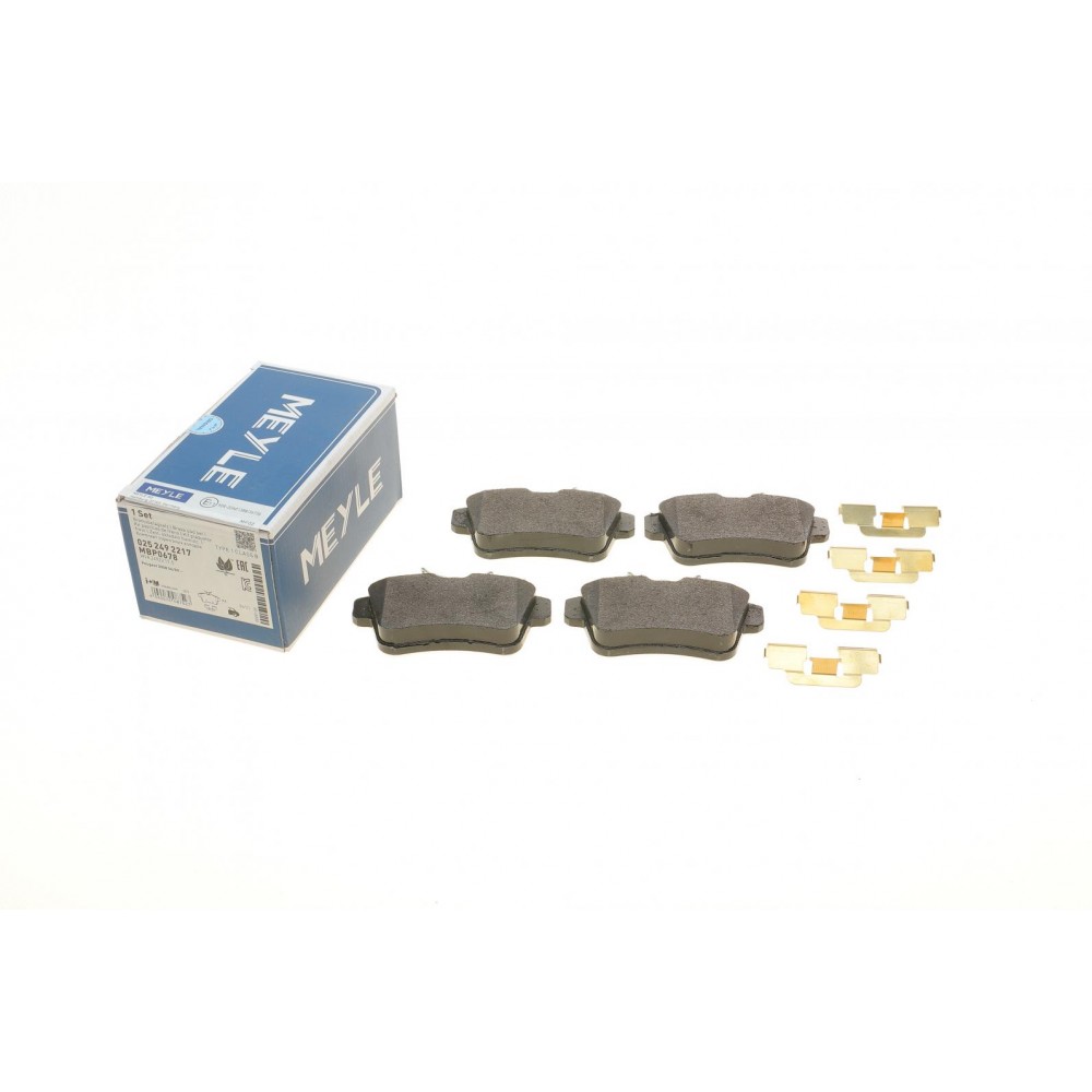 025 249 2217 MEYLE Комплект гальмівних колодок дисковий гальм