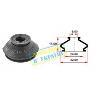 Пильник опори кульової рульового наконечника (універсальний) (24х9x16)