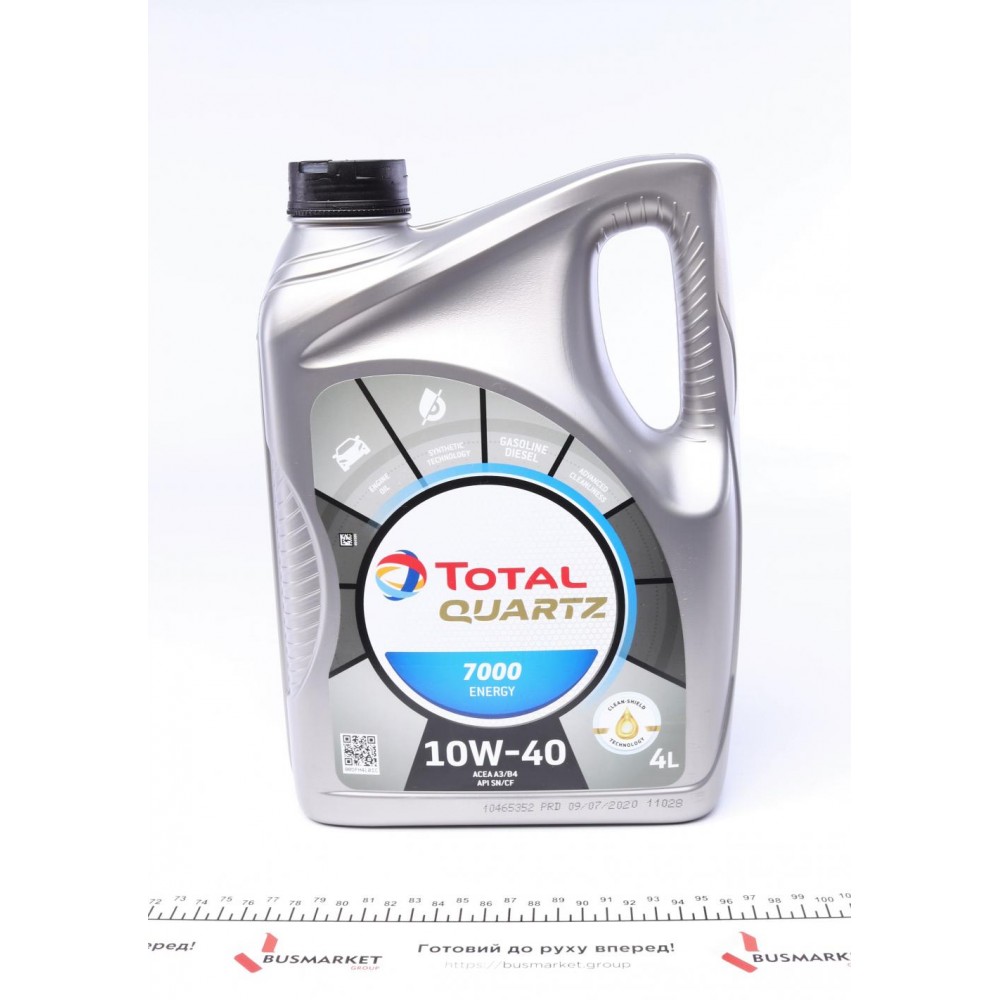 Олива 10W40 Quartz 7000 Energy (4L) (MB229.3/VW505.00) (201536/167638)