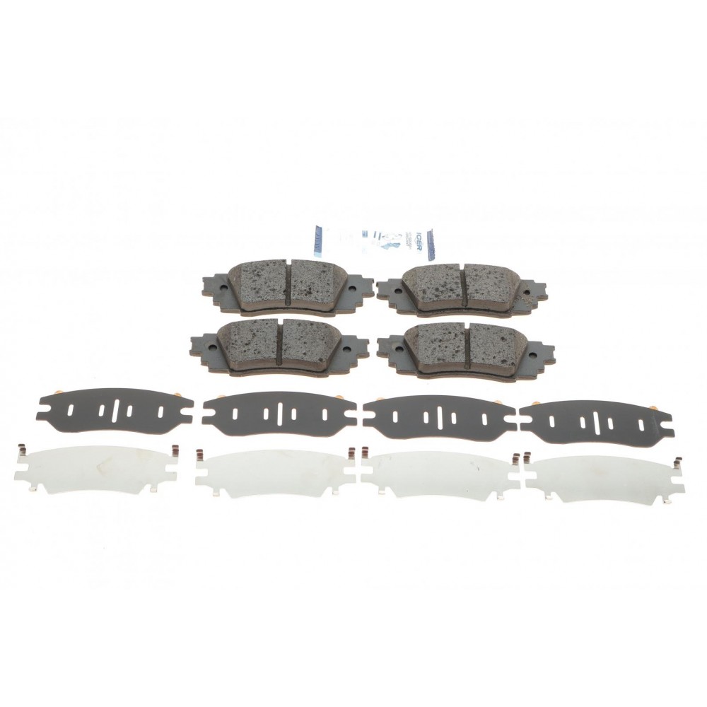 182262 ICER Комплект гальмівних колодок дисковий гальм