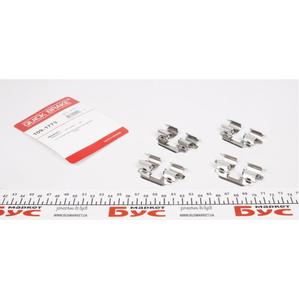 109-1773 QUICK BRAKE Комплектуючі колодки дискового гальма