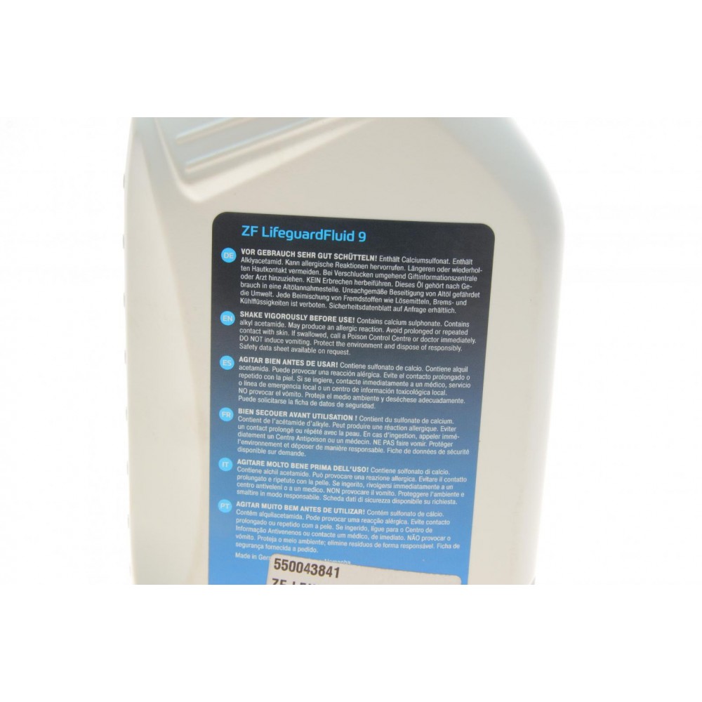 Олива АКПП ATF (1л) (ZF Lifeguard Fluid 9) 236.16/236.17