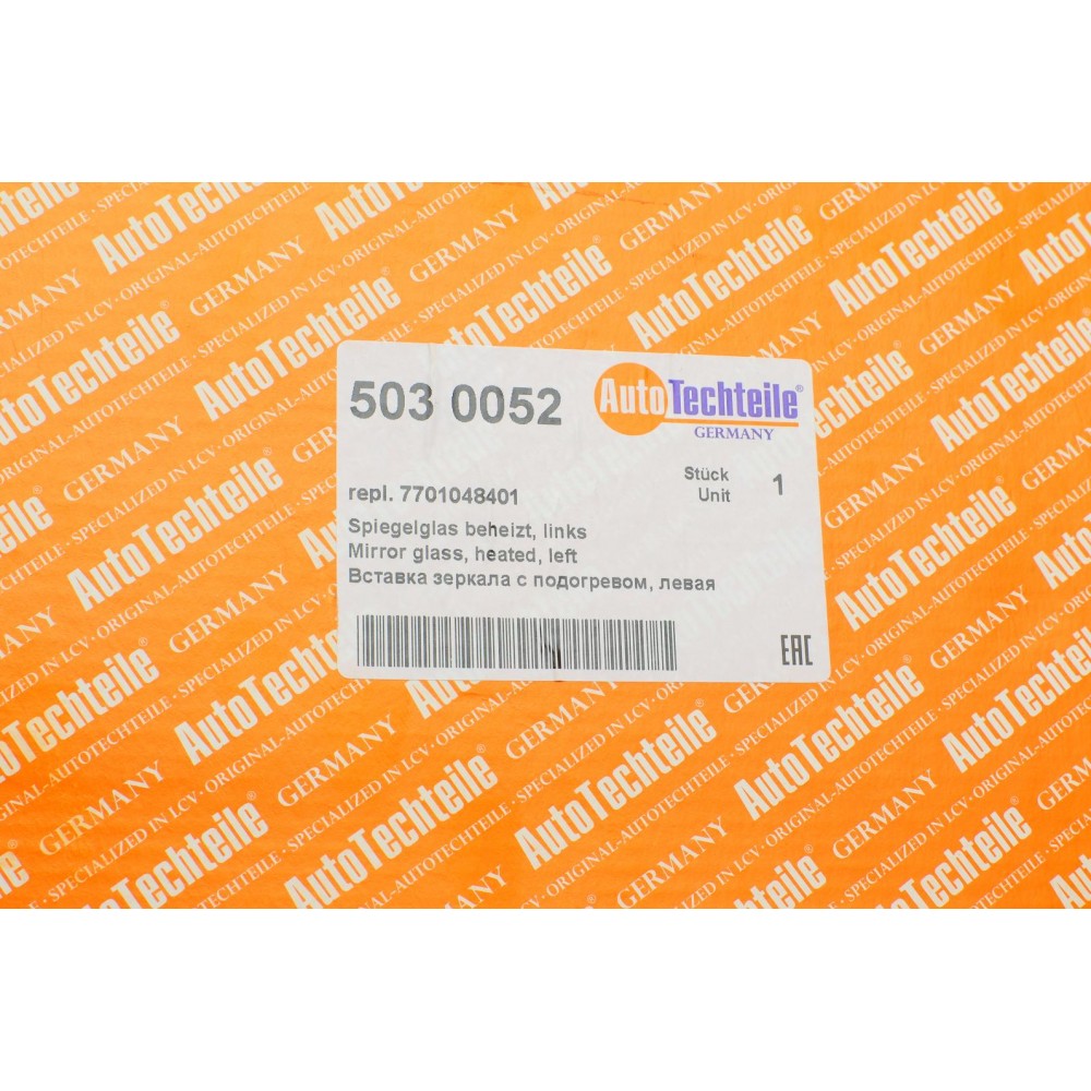 Скло дзеркала (з підігрівом) Renault Kangoo 97- (L)