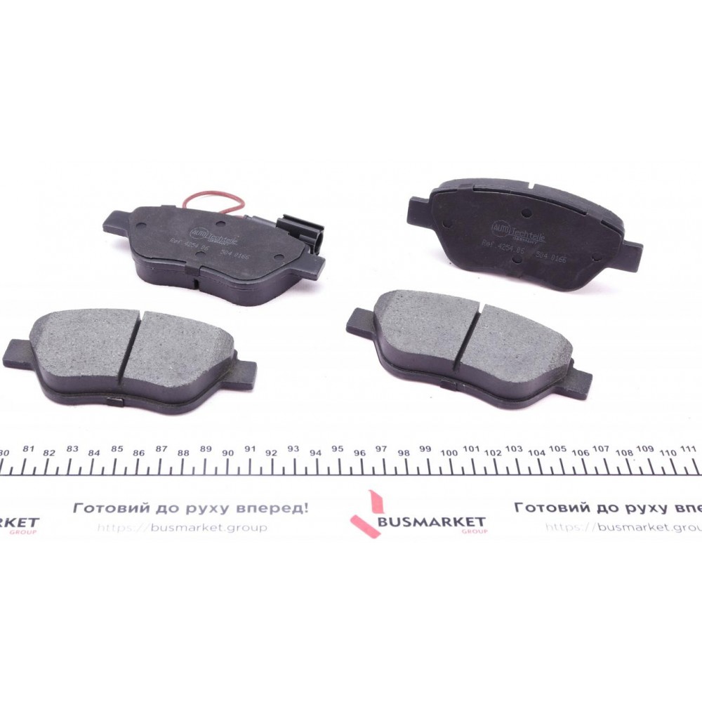 Колодки гальмівні (передні) Fiat Doblo/Citroen Nemo/Peugeot Bipper 08- (Bosch) (з датчиком)