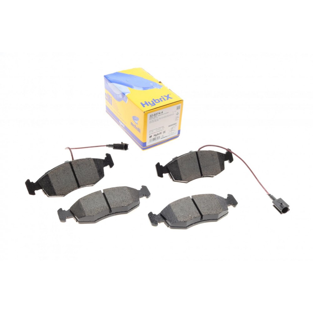 22-0274-4 METELLI Комплект гальмівних колодок дисковий гальм