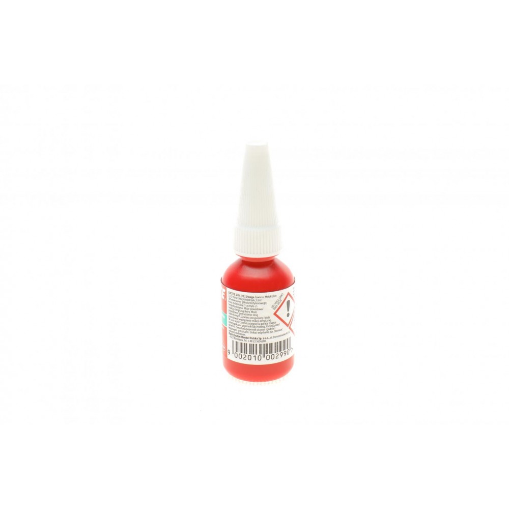 LOCTITE 270, 10ML Фіксатор різьби (зелений) (високої фіксації) макс. діаметр різьби М20
