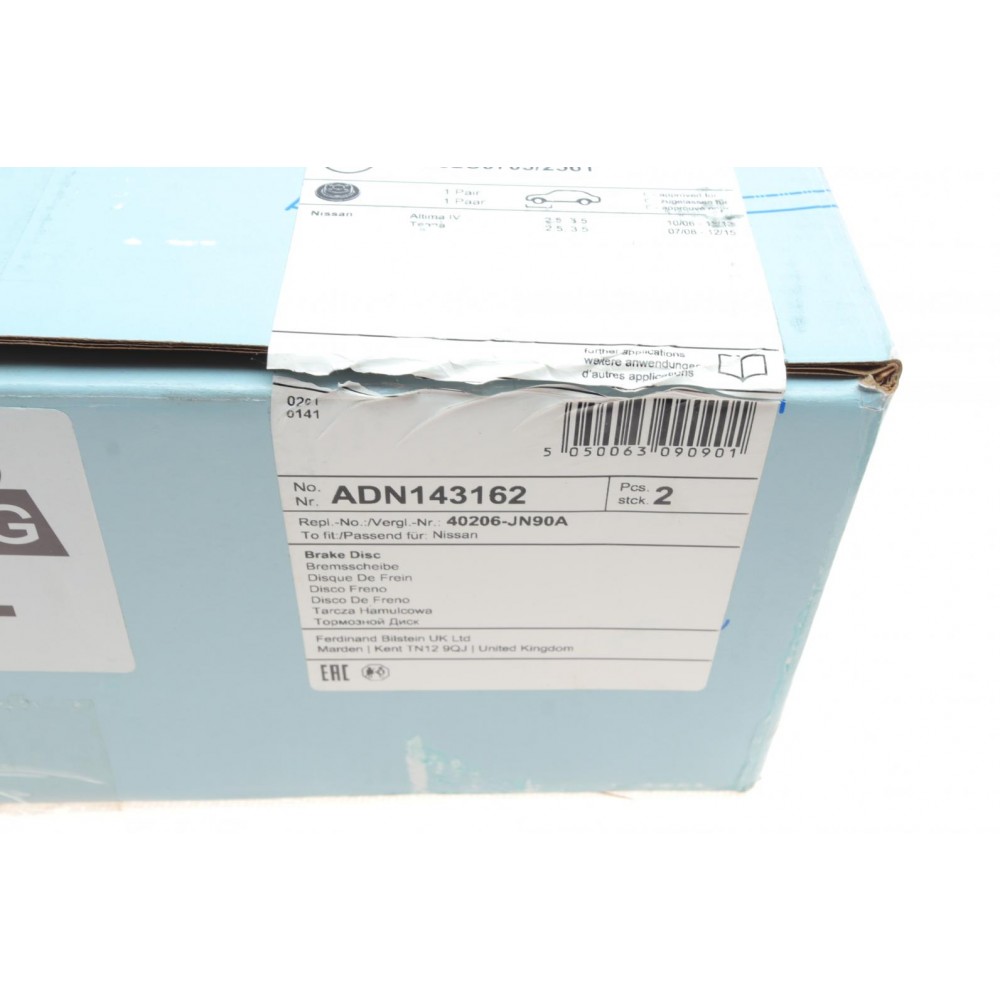 Диск гальмівний (передній) Nissan Altima 06-13/Teana 03- (296x26)