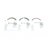 Кільця поршневі Daewoo Matiz 1.0 98- (69.00mm/+0.50) (1.2x1.2x2.5) (к-кт 3 циліндра)