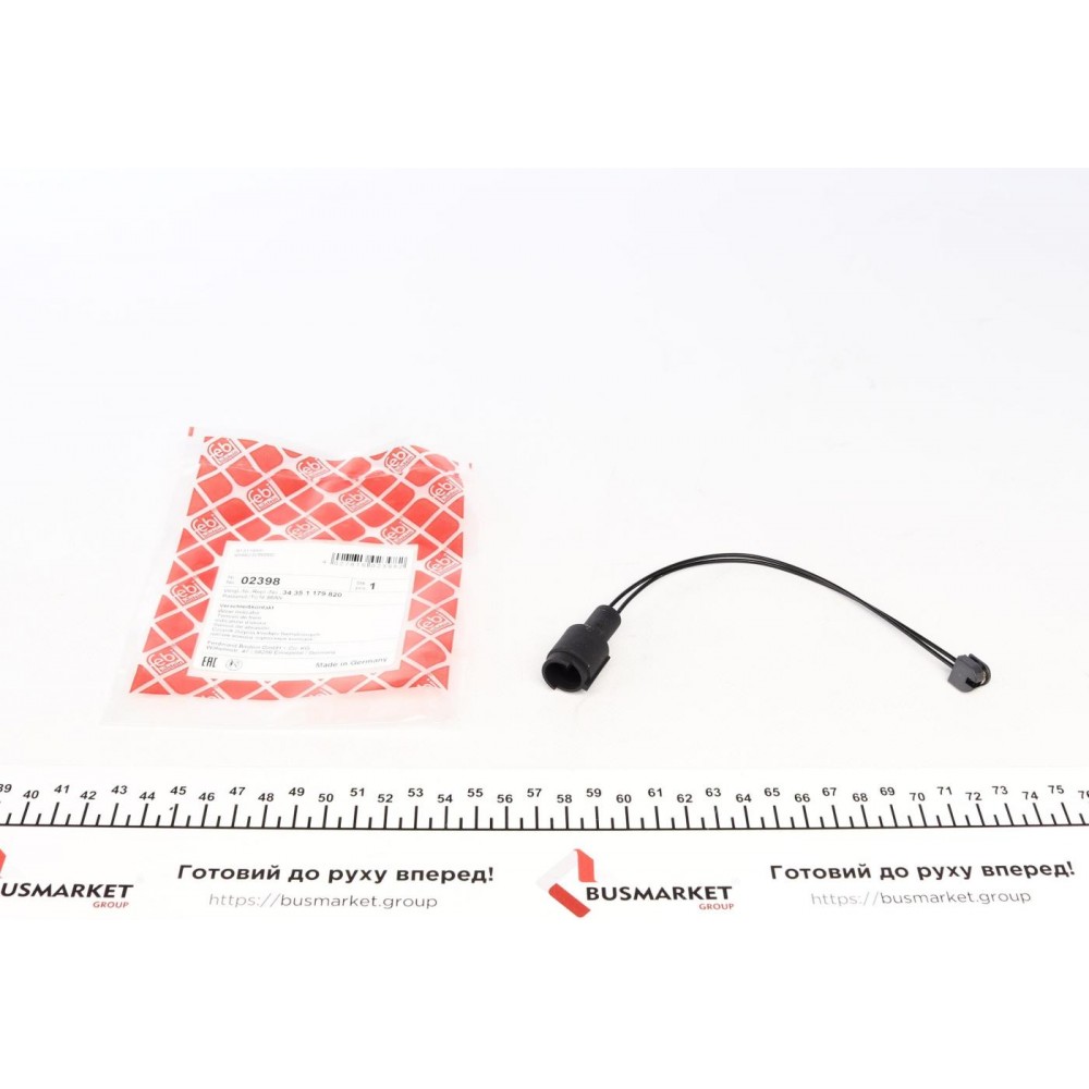 02398 FEBI BILSTEIN Сигналізатор зносу гальмівних колодок