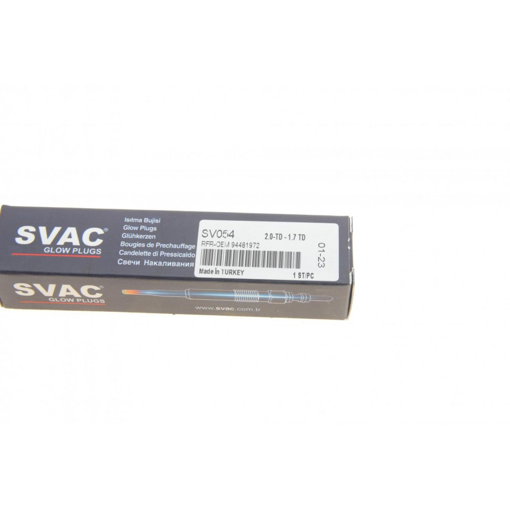 Свічка розжарювання Opel Astra 1.7TD 91-98/Corsa A 1.5TD 87-93 11V (M10x1.25/8s)