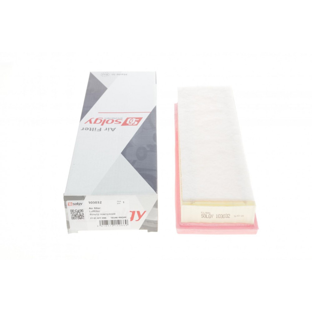 Фільтр повітряний Renault Trafic 1.9dCi 01- (з поролоном)