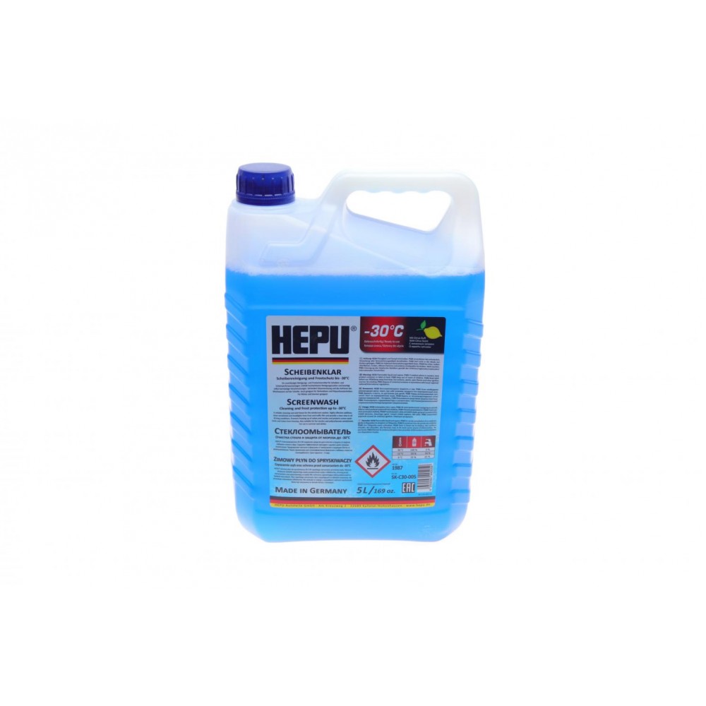 Омыватель стекла зима HEPU SKC30005  -30°C (1:1 -12°C) , 5л