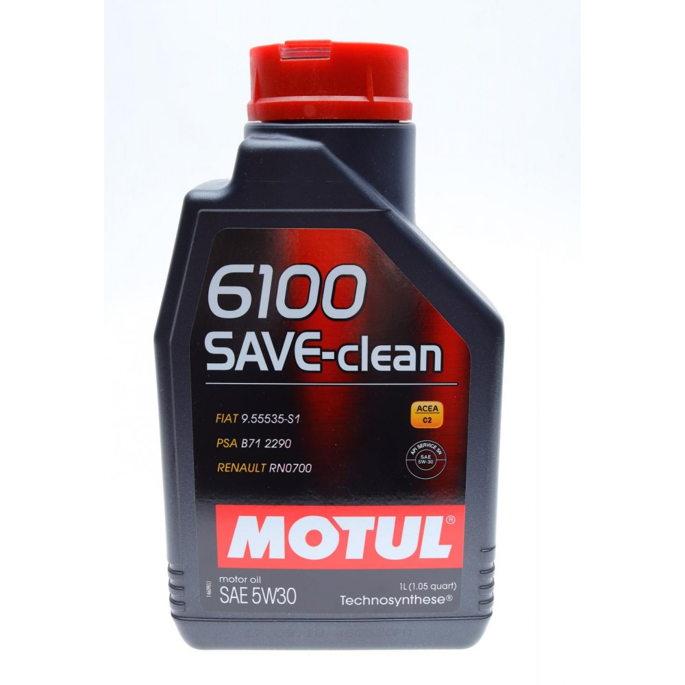 Олива моторне синтетичне MOTUL 6100 SAVE-CLEAN Technosynthese 5W-30, 1л (841611) (107960) купити в Україні цена
