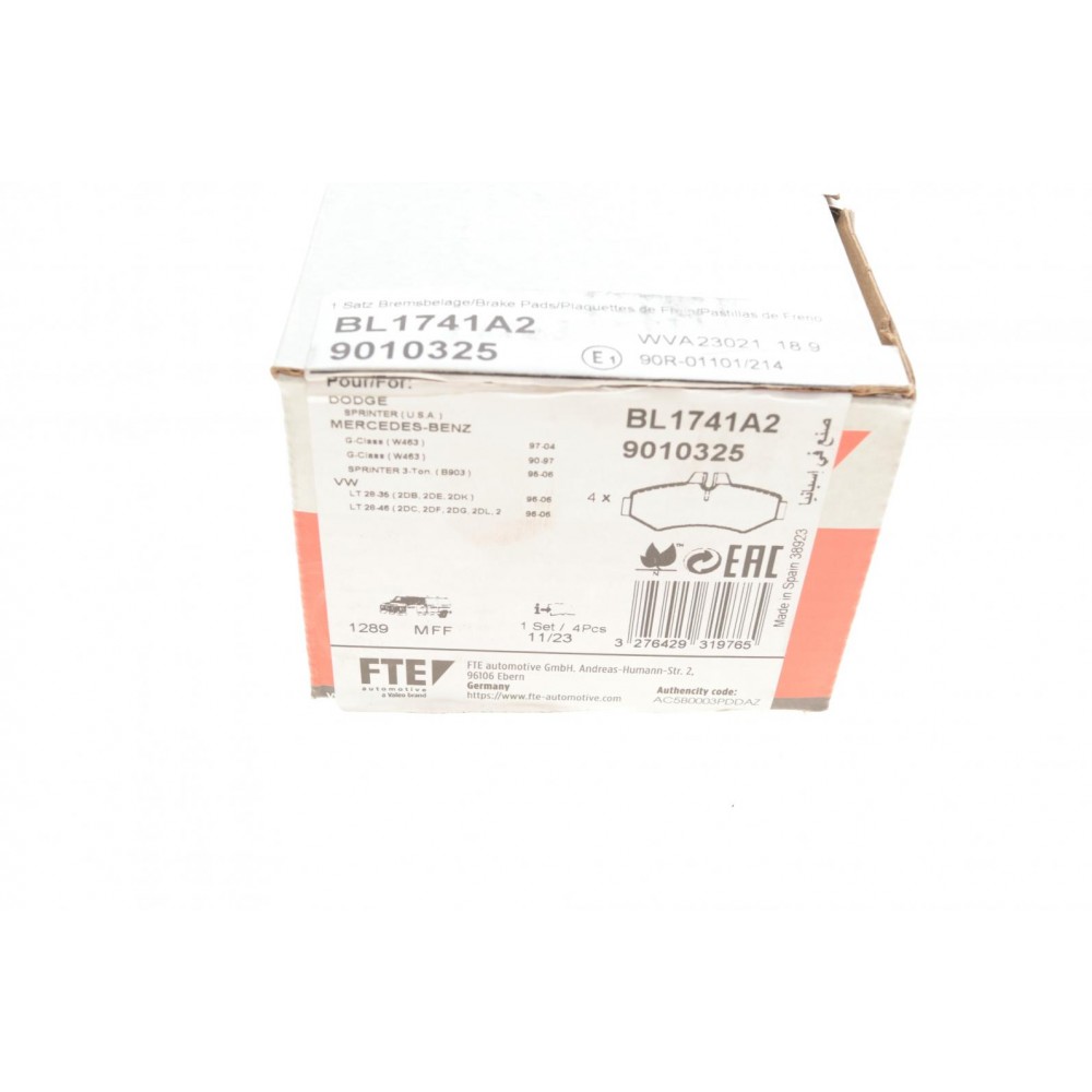 Колодки гальмівні (задні) MB Sprinter 208-316 96- (Bosch)