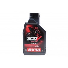 Олива моторне 100% синтетичне эстеровое для 4-х тактных двигателей MOTUL 300V 4T FACTORY LINE ROAD RACING 15W-50, 1л (836211) (104125)