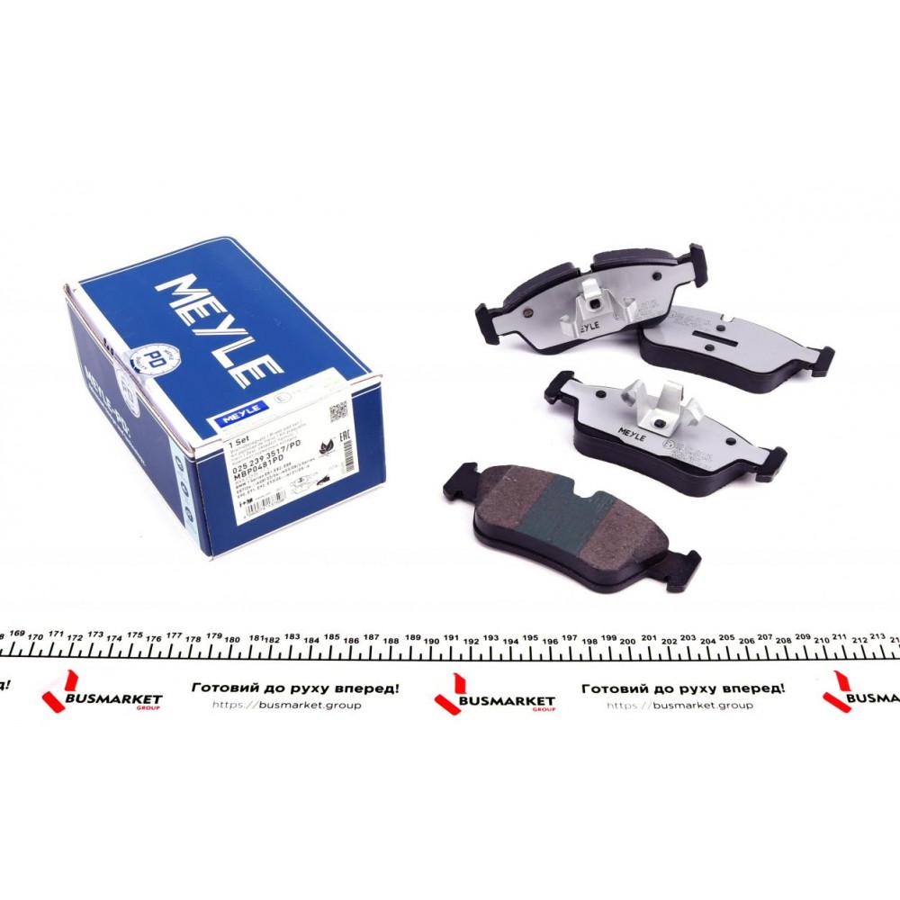 025 239 3517/PD MEYLE Комплект гальмівних колодок дисковий гальм